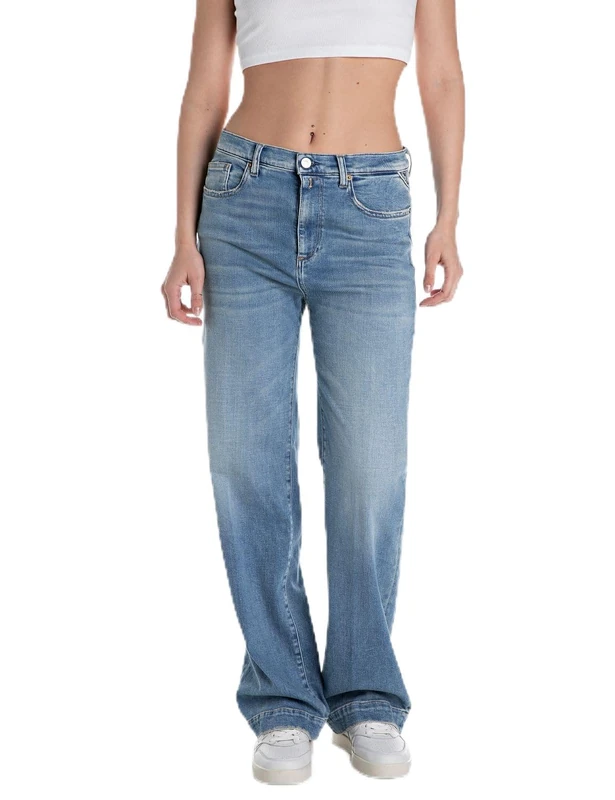 Replay Women's Melja Jeans, 009 Medium Blue, 29W x 32L