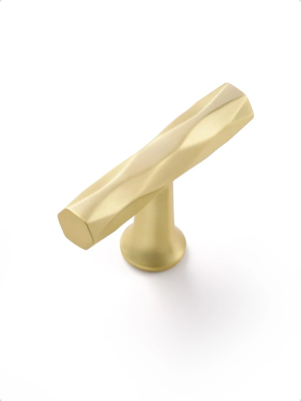 JIASENBAO Brushed Gold Cabinet Knobs 20 Pack Hammered Brass Cabinet Handles Decorative Kitchen Drawer Dresser Cupboard Bathroom Vanity Cabinet Hardware Rhombus