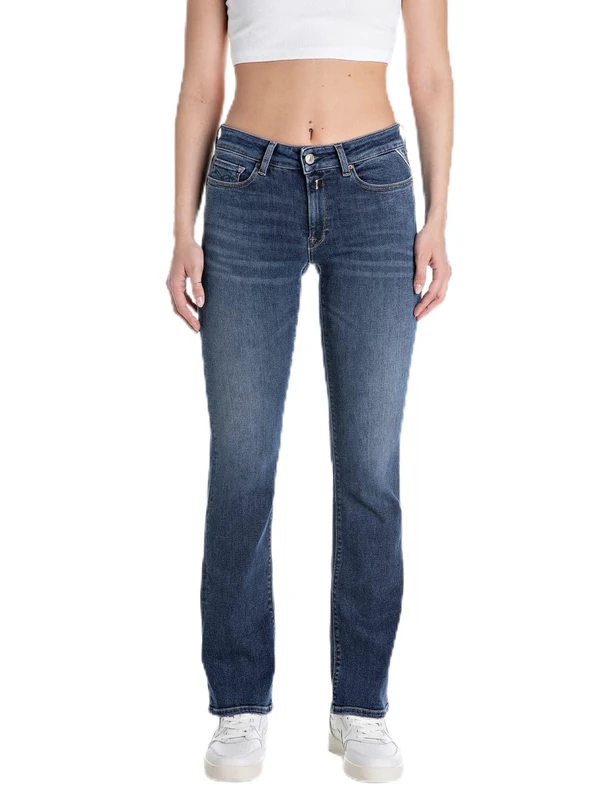 Replay Women's New Luz Bootcut Jeans, 007 Dark Blue, 25W x 30L - Image 1