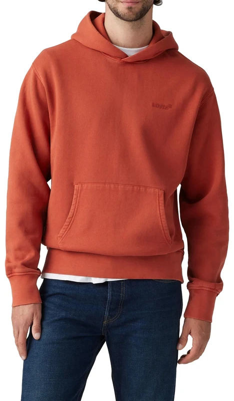 Levi's A8435-0025 Men's Sweatshirts, Garment Dye Ketchup, L