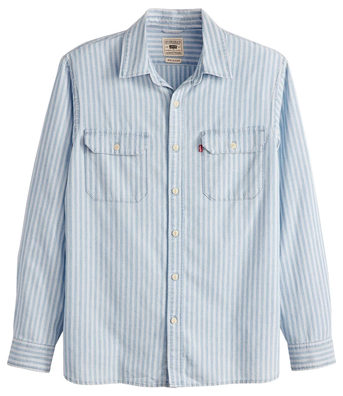 Levi's 19573-0253 Men's Tops, Cannita Stripe Denim, XS