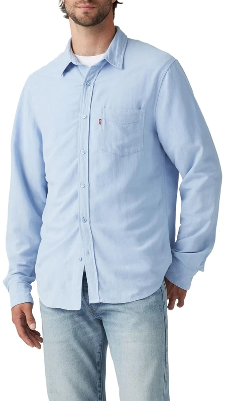 Levi's 85746-0182 Men's Tops, Chambray Blue, XL