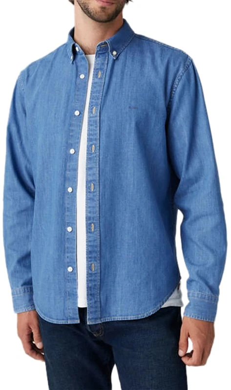 Levi's A7210-0025 Men's Tops, Woodrow Mid Wash, XL