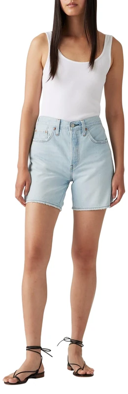 Levi's Women's 501 Mid Thigh Lightweight Shorts, Make Memorable Short, 8