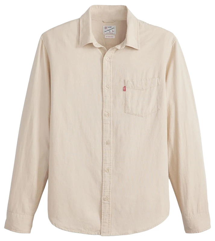 Levi's Men's Sunset 1-Pocket Standard Shirt, Porridge, XXL