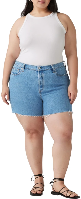 Levi's Women's Plus Size 501 High Rise Denim Shorts, Multiple Choice Shor, 18 Große Größen