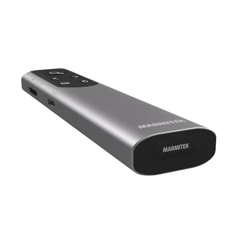 Marmitek WPR 400 - Presentation Clicker – Digital Pointer & Air Mouse – Zoom and Highlight Function – USB-C & USB-A Receiver – Wireless Presentation – Wireless Presenter – PowerPoint Clicker