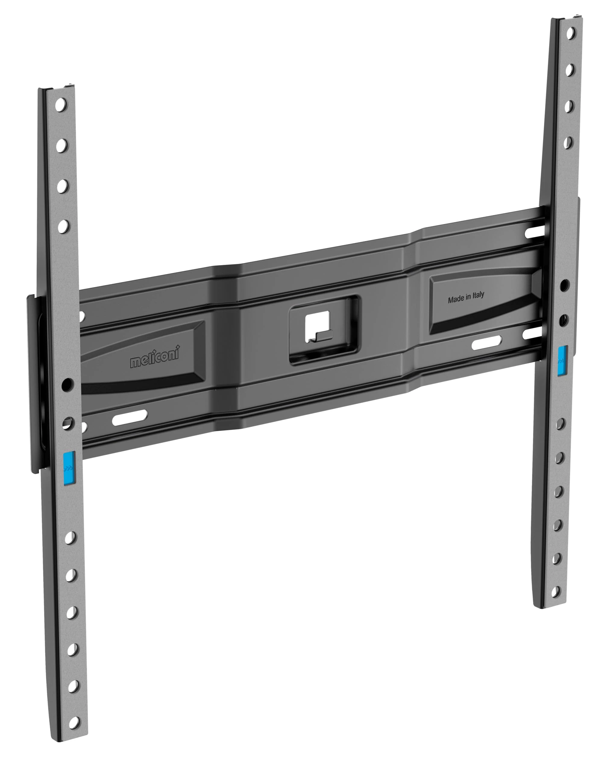 Meliconi Slimstyle Plus 400 S, Fixed Wall TV Stand, Also Suitable for Plasterboard, for TVs from 40 to 82 inches, Vesa 200-300-400 with Fast Block, Made in Italy