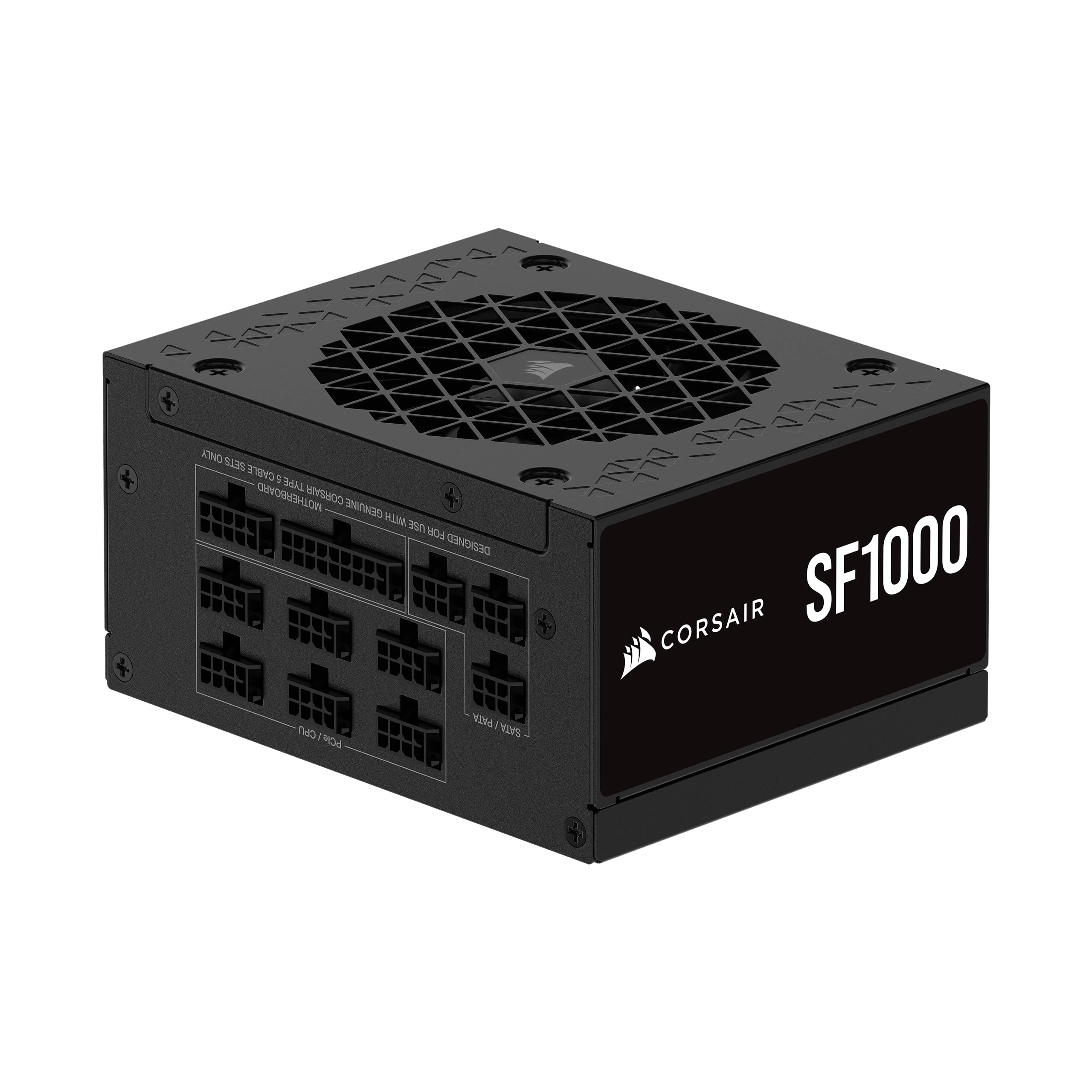 CORSAIR SF1000 (2024) Fully Modular Low Noise 80 PLUS Platinum ATX Power Supply – ATX 3.1 Compliant – PCIe 5.1 Ready – SFX-to-ATX Bracket Included – Black