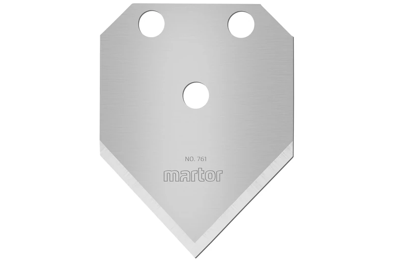 MARTOR 10 x Pointed Blade, Replacement Blades Scalpel, 26 mm, Sharp, in Dispenser, 2-fold usable, No. 761