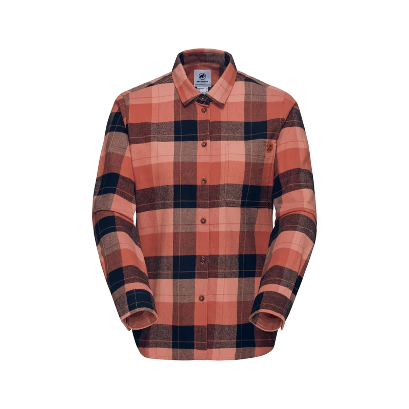 Mammut Trovat Longsleeve Shirt Women, Brick-Black, S