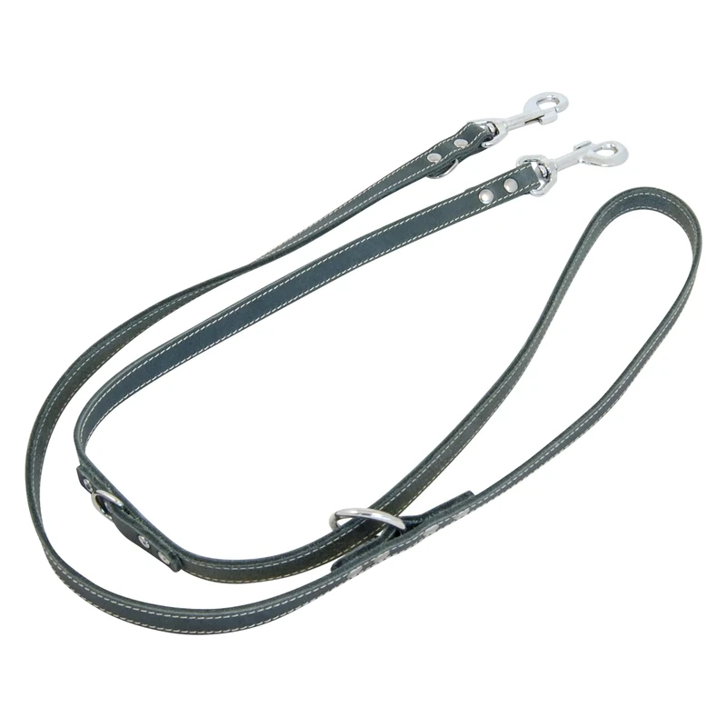 JACK AND VANILLA, Training Lead for Dogs, Greasy Leather, Size 25 mm x 200 cm Grey