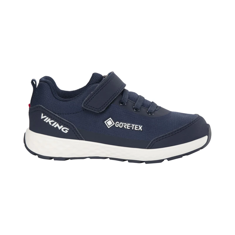 Viking Girls' Fun GTX 1v Walking Shoe, Navy-White, 5 UK Child