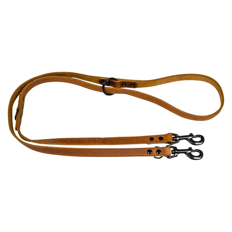 JACK AND VANILLA, Training Lead for Dogs, Black Label Model, Cognac, Size 18 mm x 200 cm