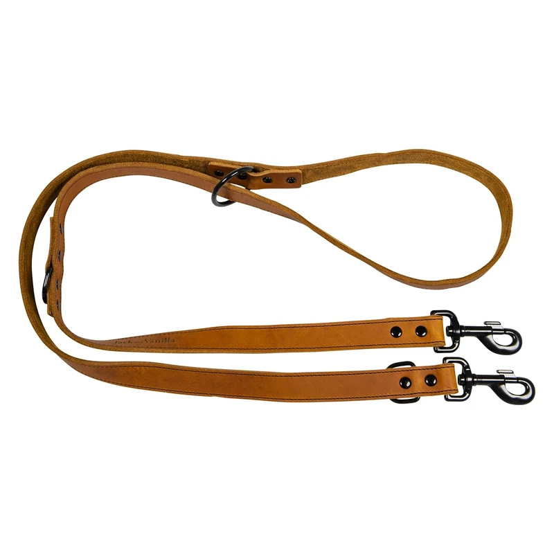JACK AND VANILLA, Training Lead for Dogs, Black Label Model, Cognac, Size 25 mm x 200 cm