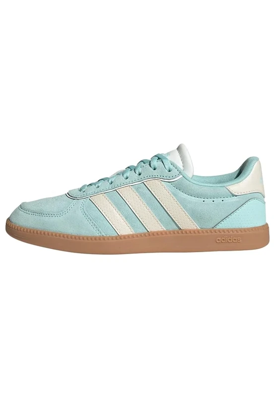 adidas Women's BREAKNET Sleek Shoes, semi Flash Aqua/Wonder White/core White, 7 UK