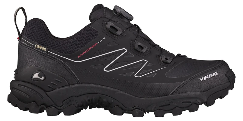 Viking Unisex Anaconda 4x4 Low GTX Boa Walking Shoe, Black/Orange, 5 UK