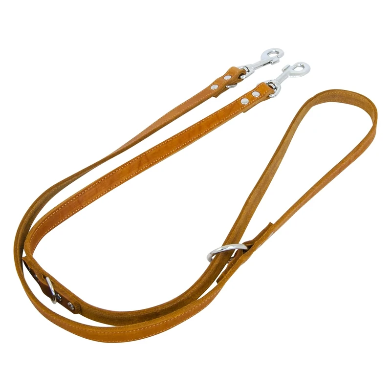 JACK AND VANILLA, Dog Training Lead, Fat Leather, Cognac, Size 25 mm x 200 cm
