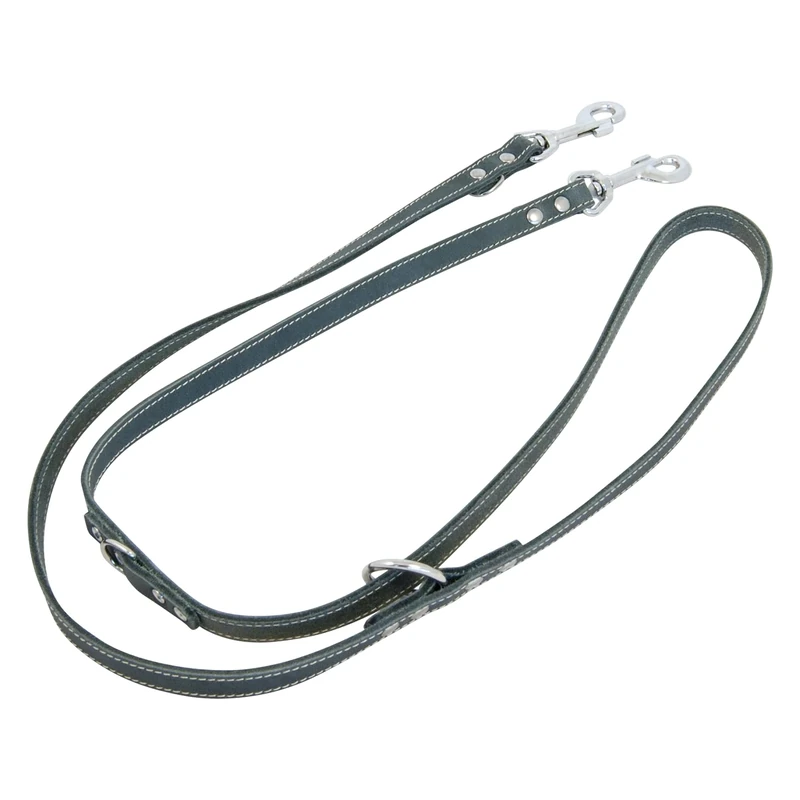JACK AND VANILLA, Training Lead for Dogs, Greasy Leather, Grey, Size 18 mm x 200 cm