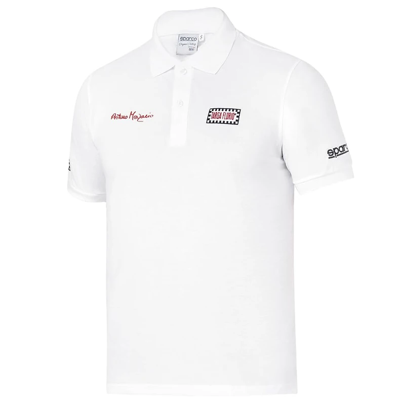 sparco Arturo Merzario Polo Shirt Size M White, White, M - Image 1