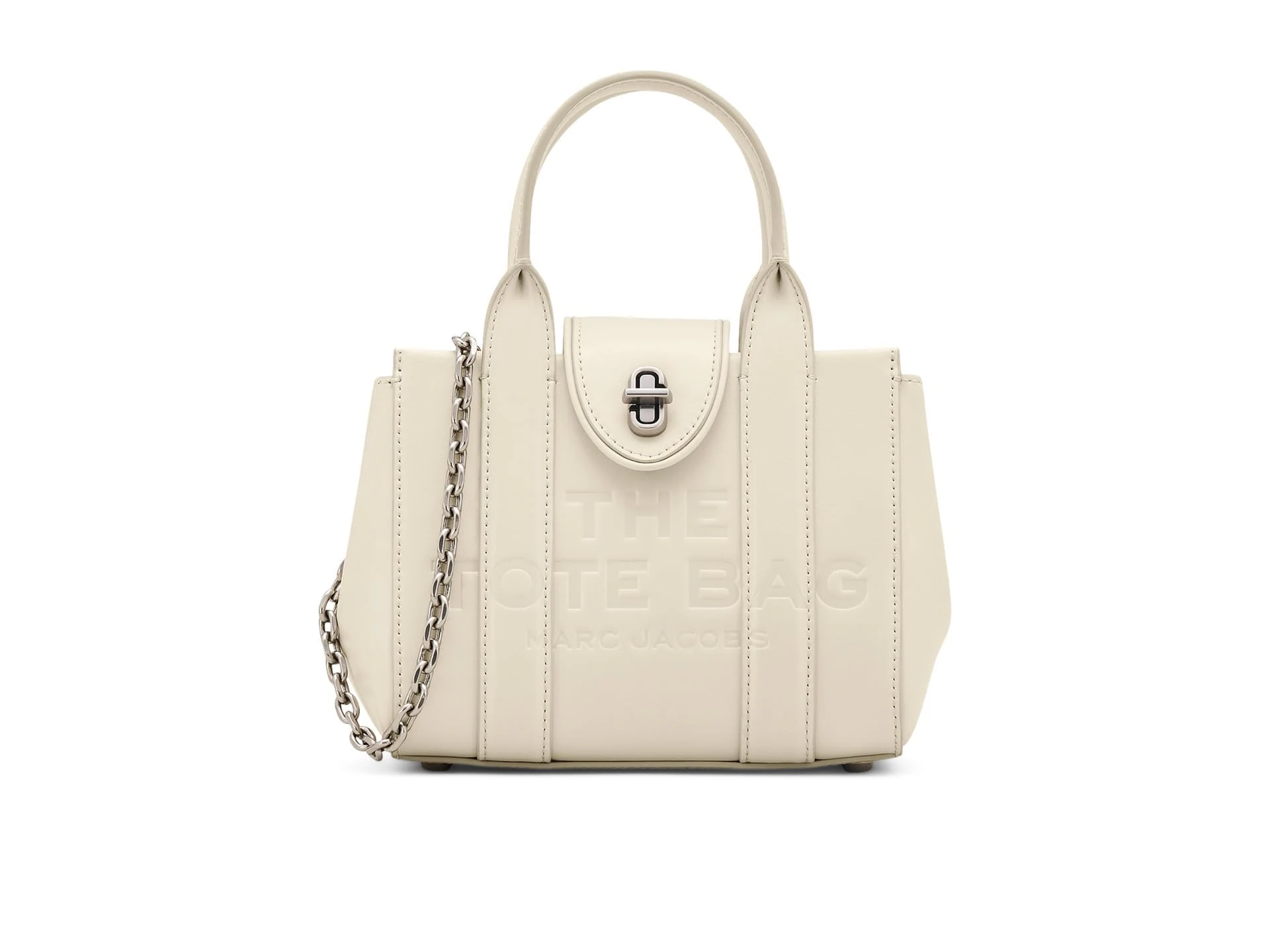 MARC JACOBS Women's The Crossbody Tote Bag, Cloud White, 1x1x1