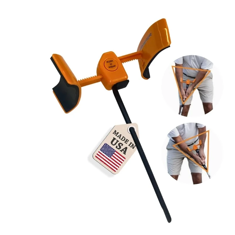 The Putt Master Golf Putting Aid Trainer, Patented Short Game Golf Swing Training for Precision and Accuracy, Made in USA by Orange Whip