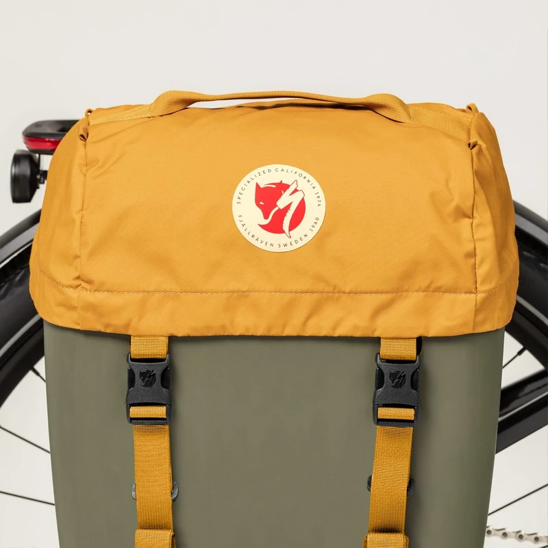 Fjällräven Cave Unisex Outdoor Lidpack Bicycle Bag, Ochre, One Size