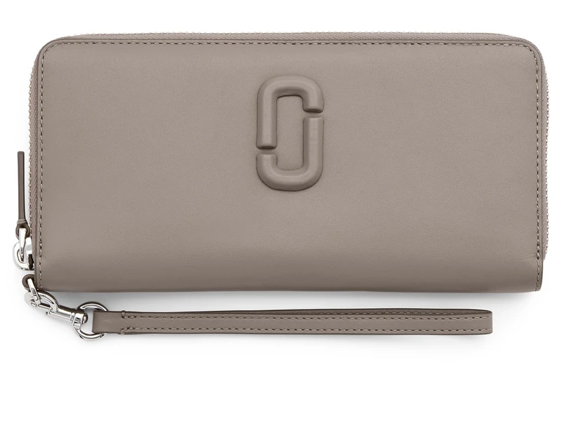 MARC JACOBS Women's The Continental Wallet, Concrete, ONE Size