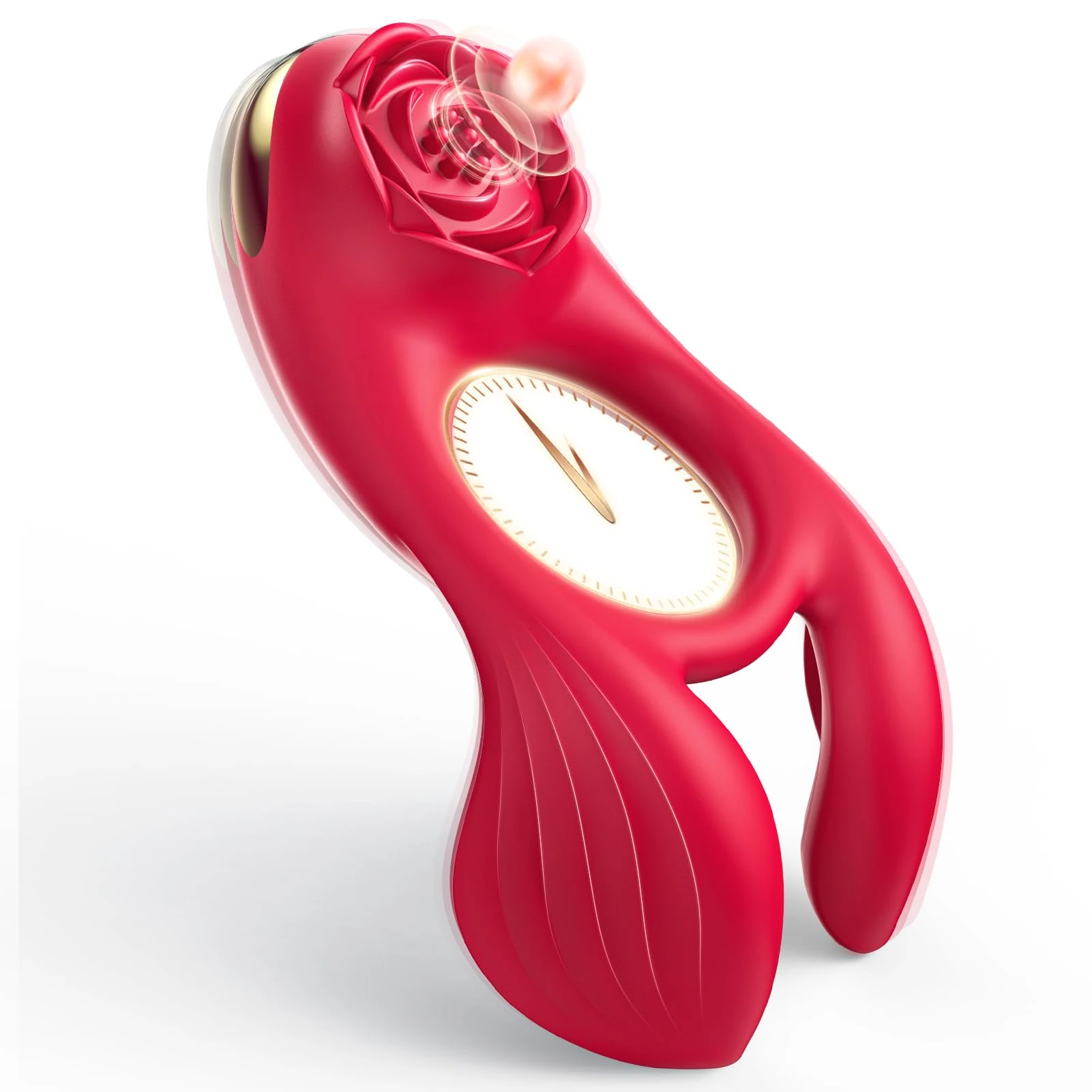 Penis Ring Vibrators, Vibrating Cock Ring 3 in 1 Cockring Sex Toys for Couples 3 Motors 7 Vibrating Prostate Massager for Male Erection with Clitoris Stimulate Adult Toys Sex Toys4couples Men Pleasure