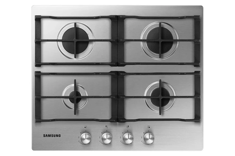 Samsung Series 3 Powerful Heat NA64D3010AS/U1 Gas Hob, Stainless Steel