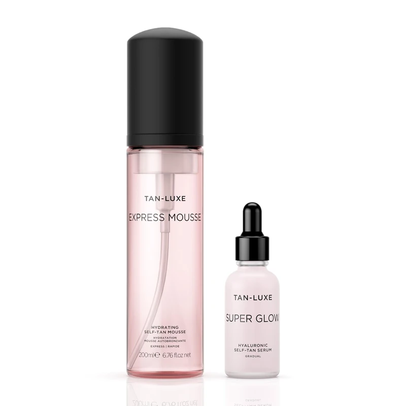 Tan-Luxe Express Self-Tanning Mousse (200ml) and Tan-Luxe SUPER GLOW Self Tan Serum (30 ml) Bundle