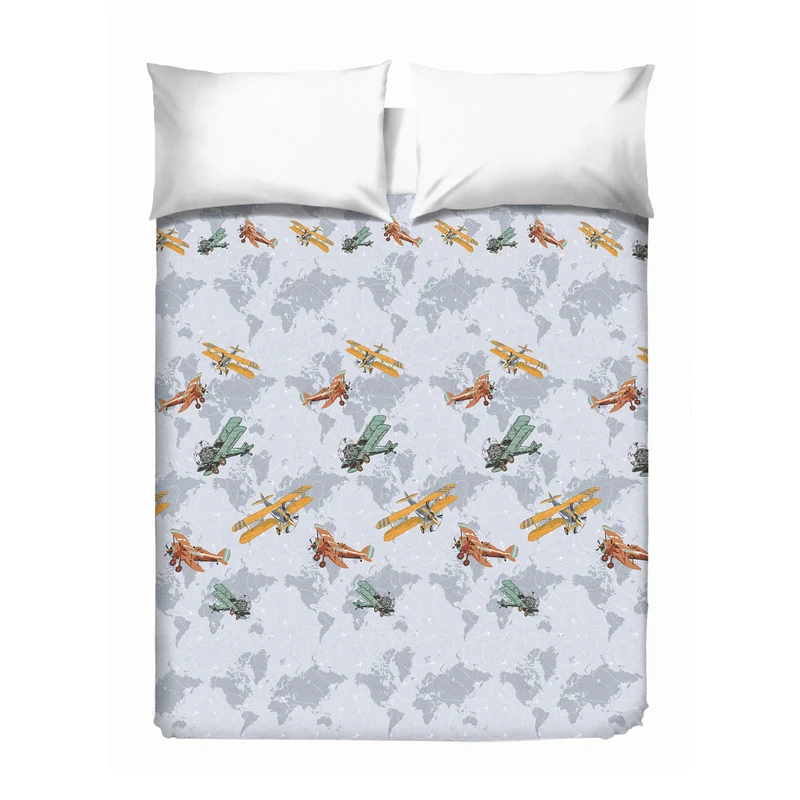 PENSIERI DELICATI, Double Bed Bedspread 260 x 280 cm, 100% Robust Panama Cotton Canvas, Digital Print High Resolution, Ideal as a Sofa Cover and Furniture Cover, Flower Mix Pattern, Made in Italy - Image 1
