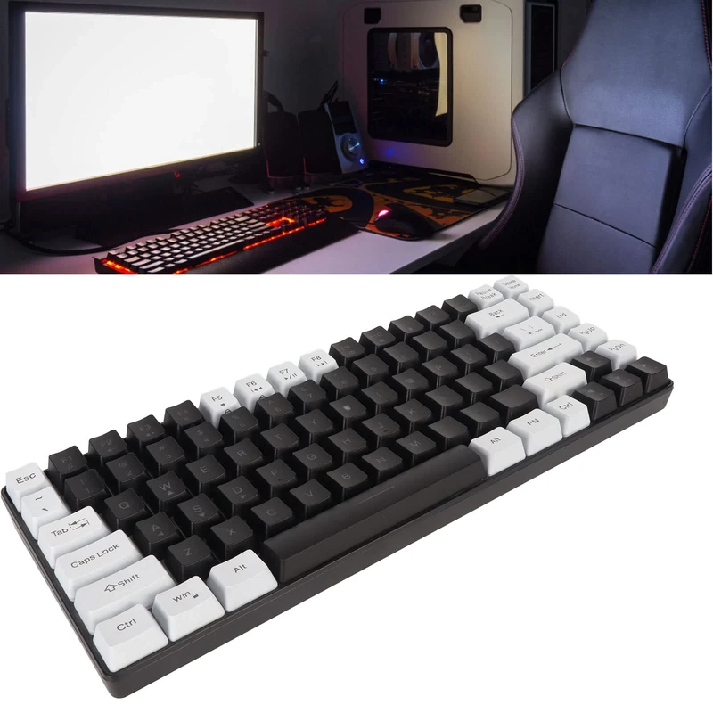 84 Keys Wired Mechanical Keyboard keyboard RGB Backlit Gaming Keyboard,Wired Gaming Keyboard with RGB Backlit Gaming Keyboards