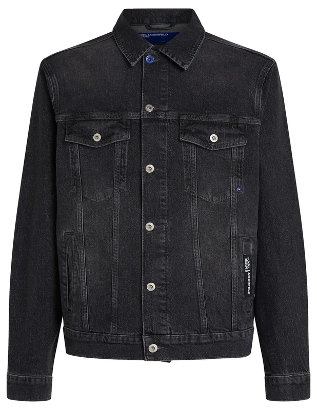 KARL LAGERFELD JEANS, Men's, Regular Denim Jacket, Regular Fit, Grey, S