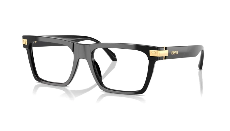 Versace VE3354 - GB1 Eyeglasses Man Black 55 mm, Black, 55mm