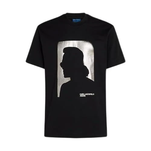 KARL LAGERFELD JEANS, Men's, Regular Short Sleeve Karl Tee, Regular Fit, Black, S
