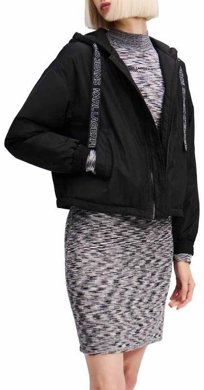 KARL LAGERFELD JEANS, Women's, Light Padded Jacket, Regular Fit, Black, S