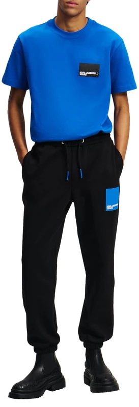 KARL LAGERFELD JEANS Men Box Logo Regular Sweatpant Black L - Image 1