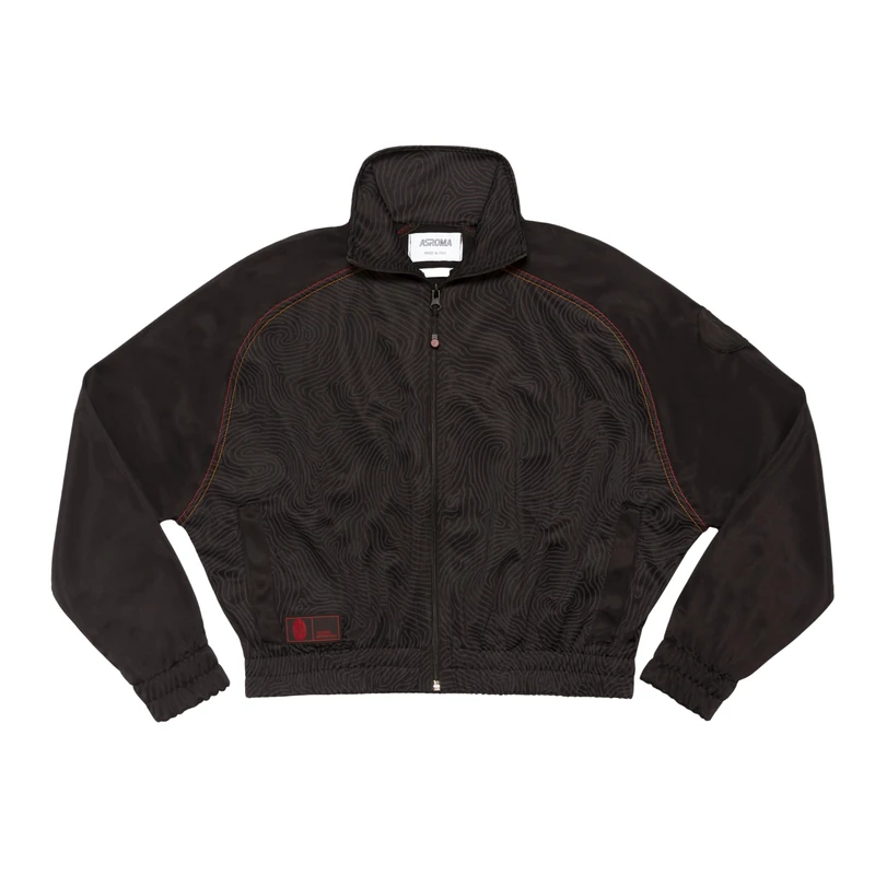 AS Roma Women's Track Jacket Black Woman, L Corto