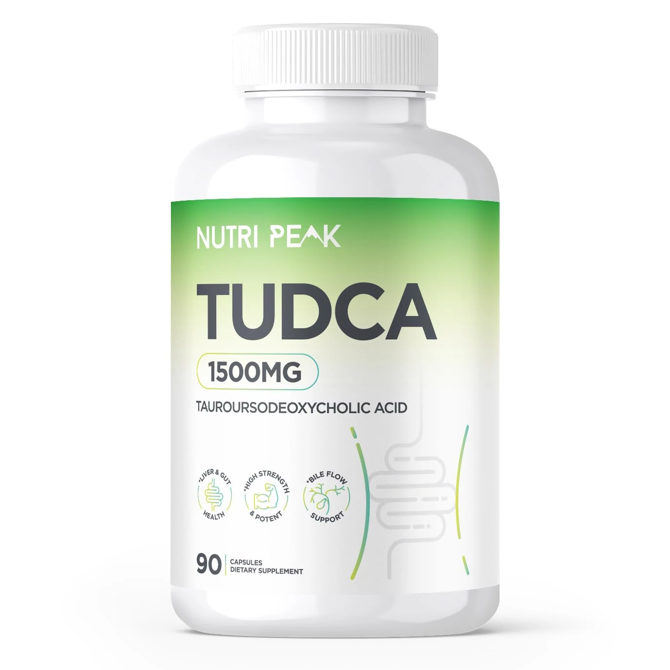 Max Strength TUDCA | 1500MG | 90 Capsules | Liver Detox & Repair | Promotes Healthy Bile Production, Improves Digestion & Strengthens Immune System