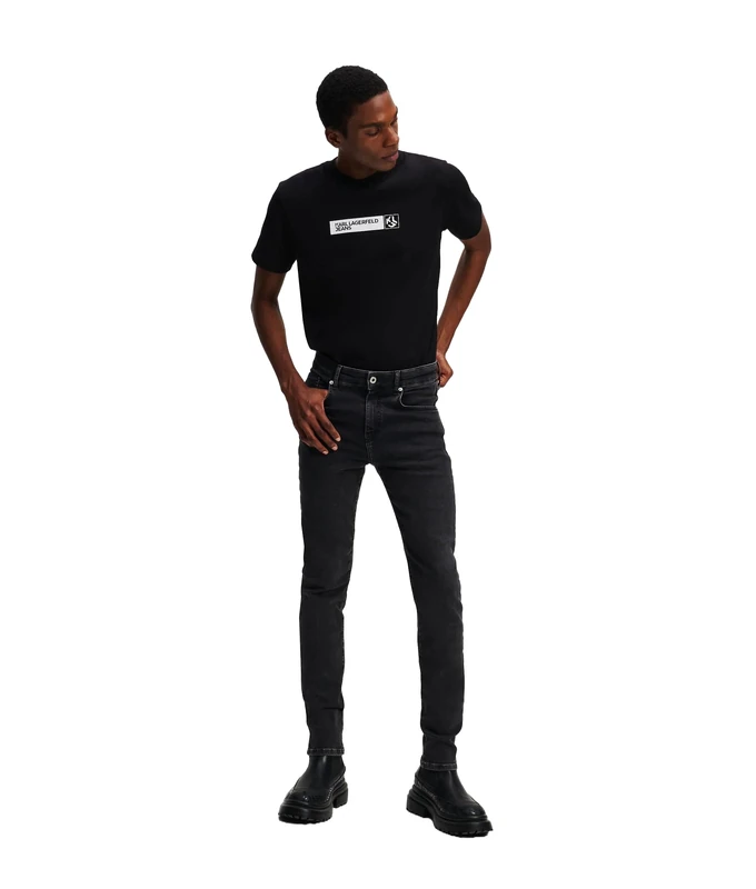 KARL LAGERFELD JEANS, Men's, Skinny Denim, Skinny Leg, Black, 3330
