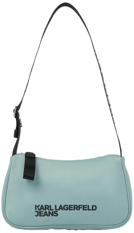 KARL LAGERFELD JEANS, Women's, Essential Nylon Shoulder Bag, Green, One size