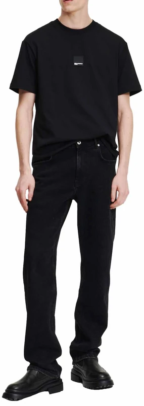 KARL LAGERFELD JEANS, Men's, Straight Denim, Straight Leg, Black, 3630