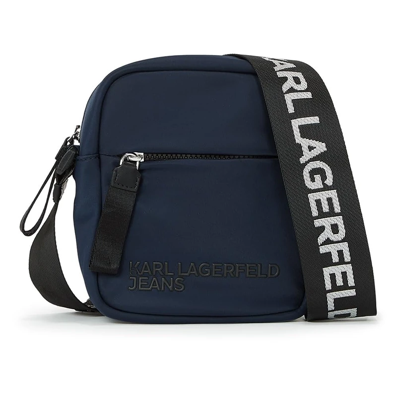 KARL LAGERFELD JEANS, Men's, Essential Nylon Crossbody, Grey, One size