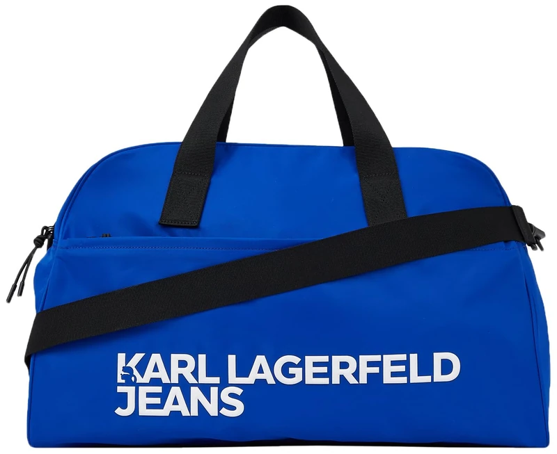 Karl Lagerfeld Jeans, Men's, Nylon Gymbag, Blue, One Size