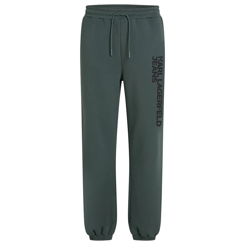 KARL LAGERFELD JEANS Men Text Logo Slim Sweatpant Dark Slate XS
