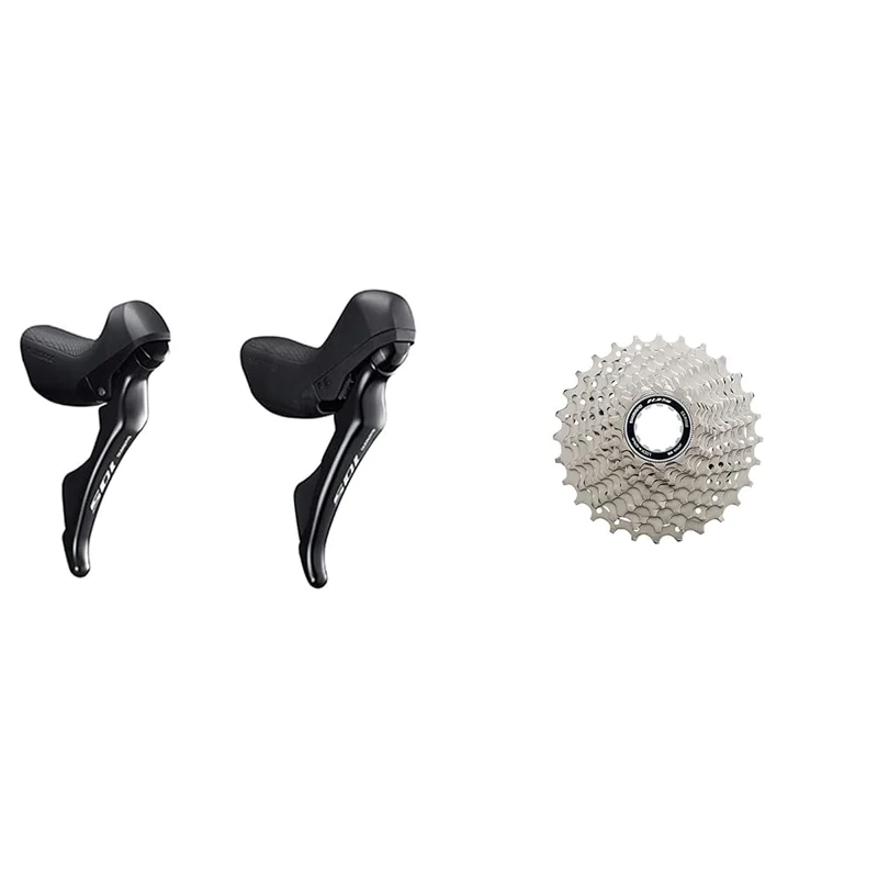 SHIMANO 105 ST-R7000 105 Double Mechanical 11-Speed STI levers, Pair, Black & Unisex Csr7000132 Bike Parts, Standard, 11-32 Teeth UK