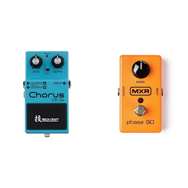 BOSS Ce-2W Waza Craft Special Edition Chorus Pedal, Special Edition Waza Craft Pedal, The Ultimate BOSS Tone Experience, Blue & Dunlop M101 Phase 90 Effects Pedal - Image 1