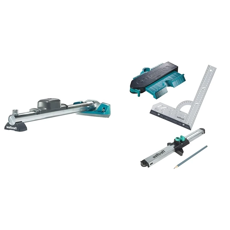 wolfcraft Hammer Pulling Ledge I 6945000 I 3-in-1 Product for Joint-Free Connection & “Fitting Laminate and Design Flooring” Success Kit I 6976000 - Image 1