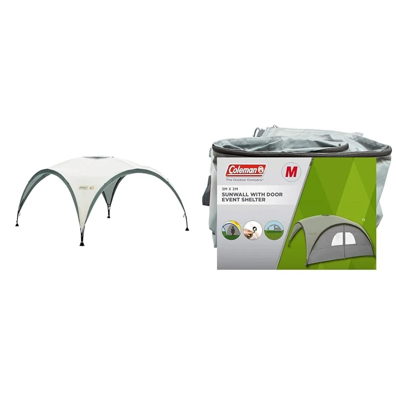 Coleman Gazebo - Large Steel Event Shelter with Side Panels, Sun & Water Protection